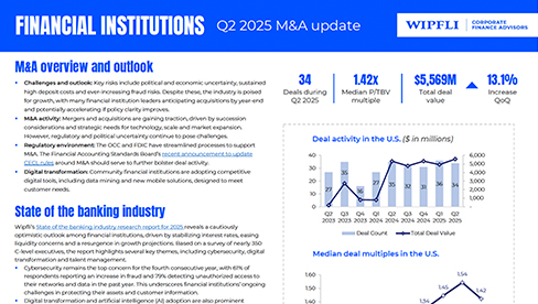 Financial Institutions Q2 2025 Market Update