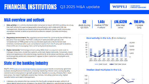 Financial Institutions Q3 2025 Market Update